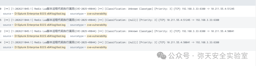 入侵检测系统成功告警