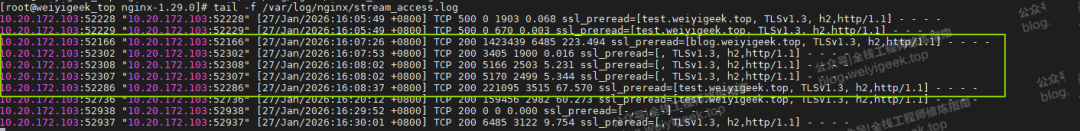 SSL预读模块日志输出