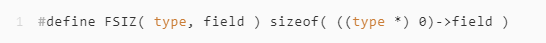 计算结构体字段大小的宏