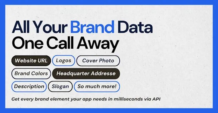 Context.dev 品牌数据维度展示图