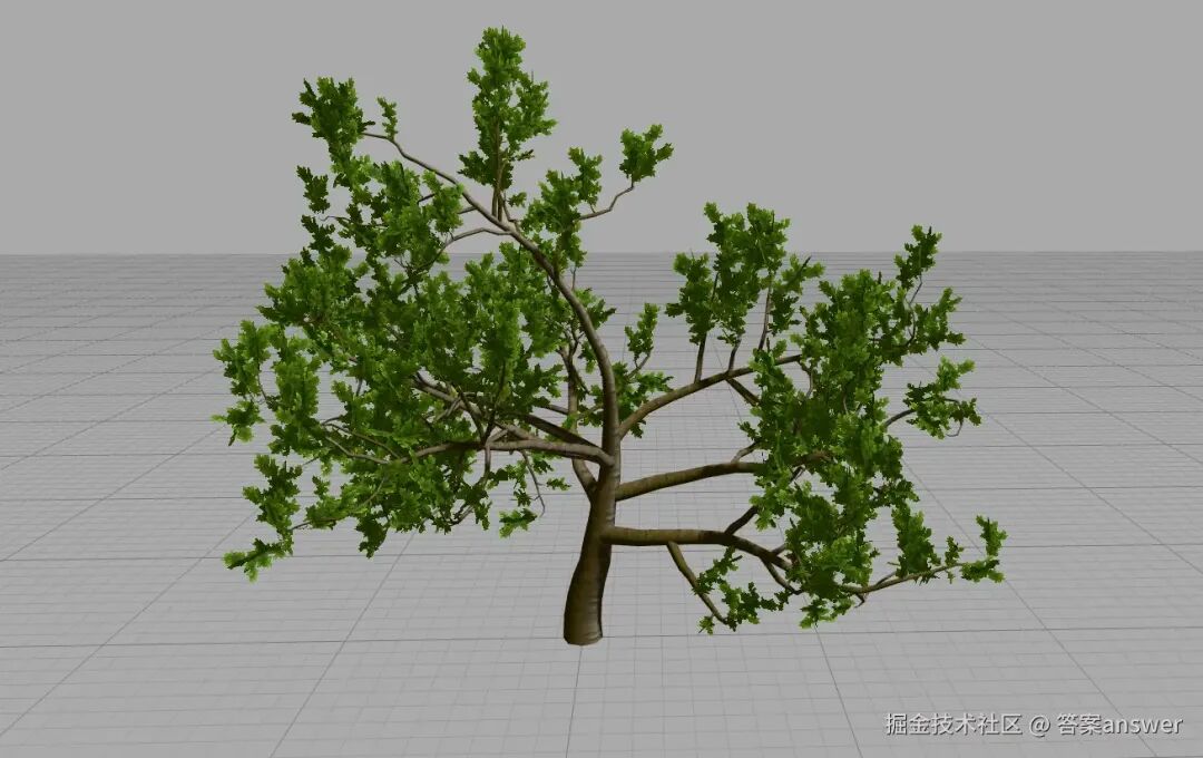 本地项目中的树效果