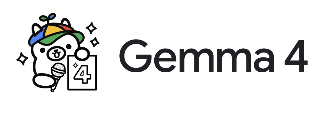 Gemma 4 开源模型卡通形象