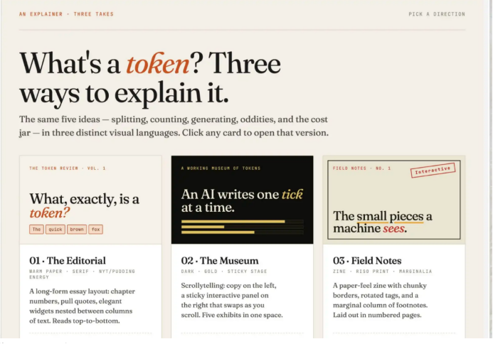 AI Token解释图表设计