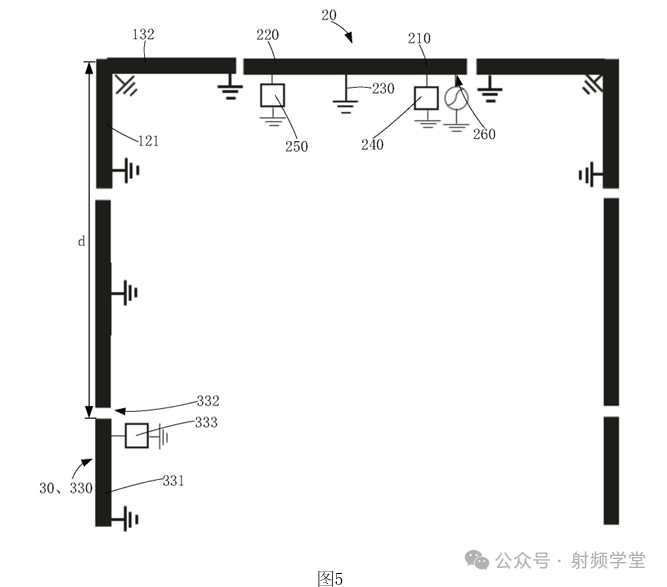 图5：主天线+第三子天线