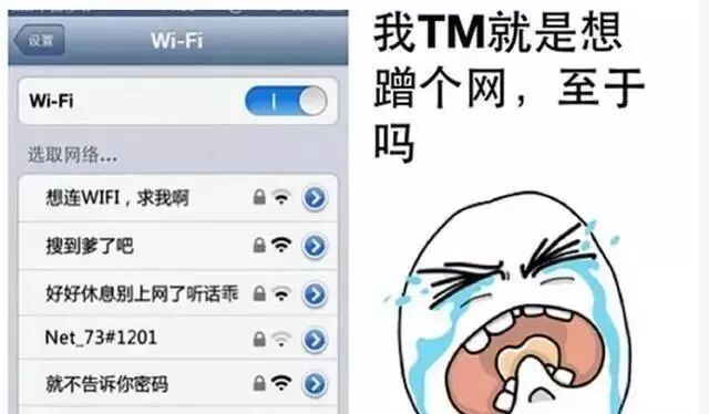 手机Wi-Fi设置与幽默表情包