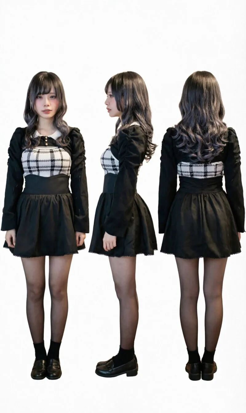 Qwen-Image-2.0生成的三视图结果