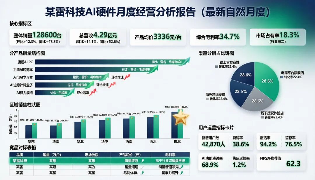 Qwen-Image-2.0生成的经营报告图
