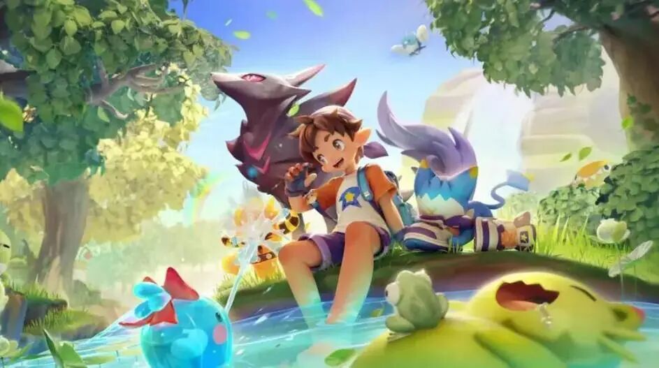 洛克王国角色与宠物插画