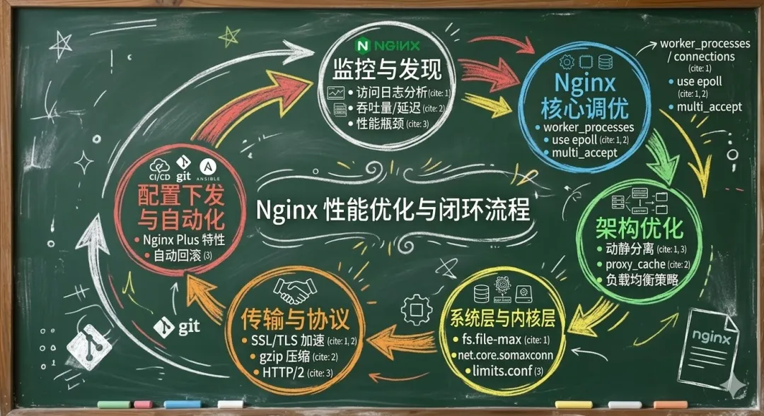 Nginx性能优化与闭环流程图