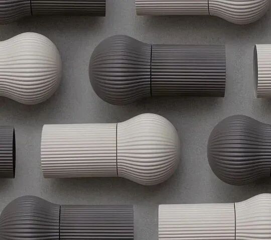 波纹纹理圆柱体阵列