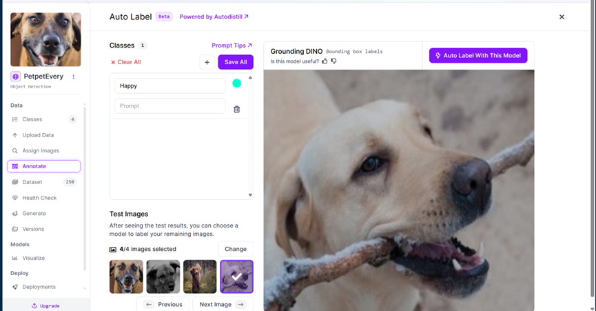 Roboflow调整自动标注参数