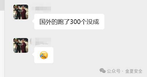 群聊反馈跑资产无果的截图