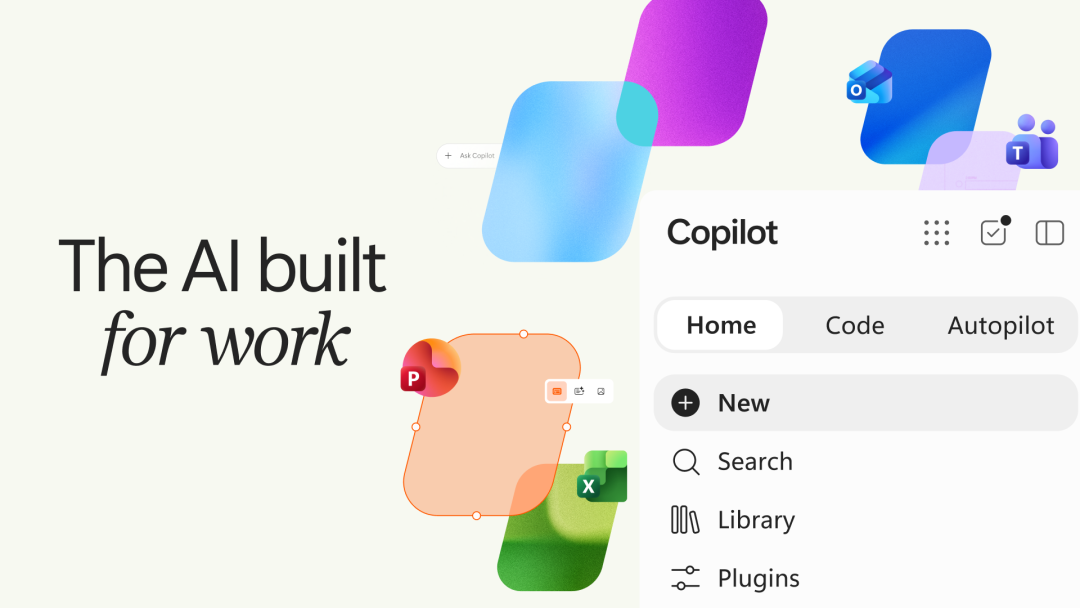Copilot 宣传图：The AI built for work