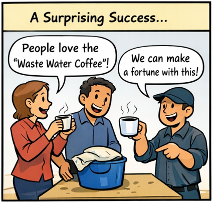 漫画：废水咖啡意外成功