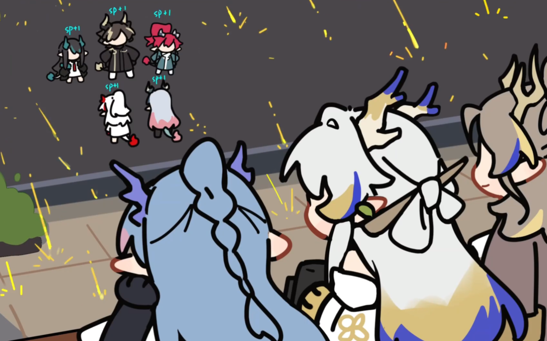 二创《放烟花》Q版群像