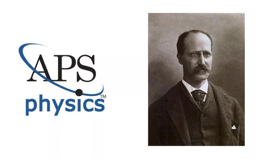 APS物理学会标志及首任主席亨利·罗兰肖像
