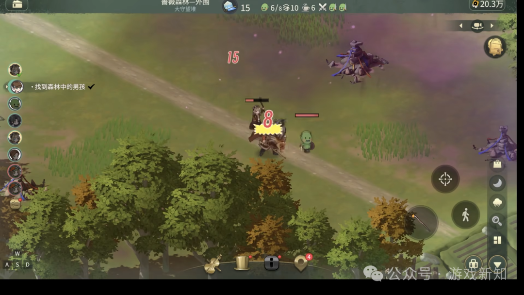 游戏野外战斗场景截图