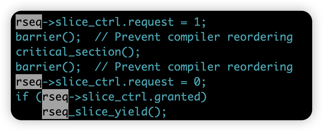时间片扩展用户态代码示例