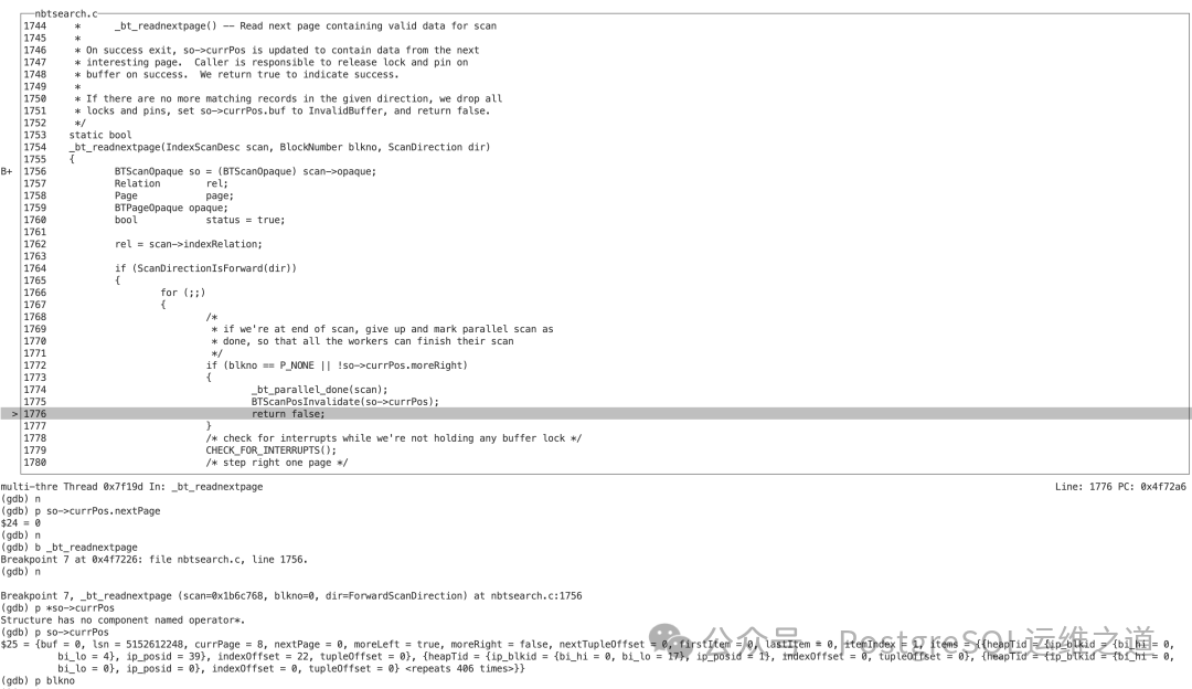 调试：尝试读取下一页失败