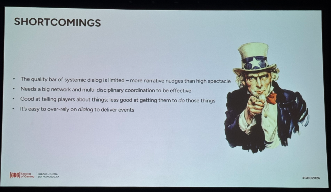 列举事件卡组系统缺点的幻灯片