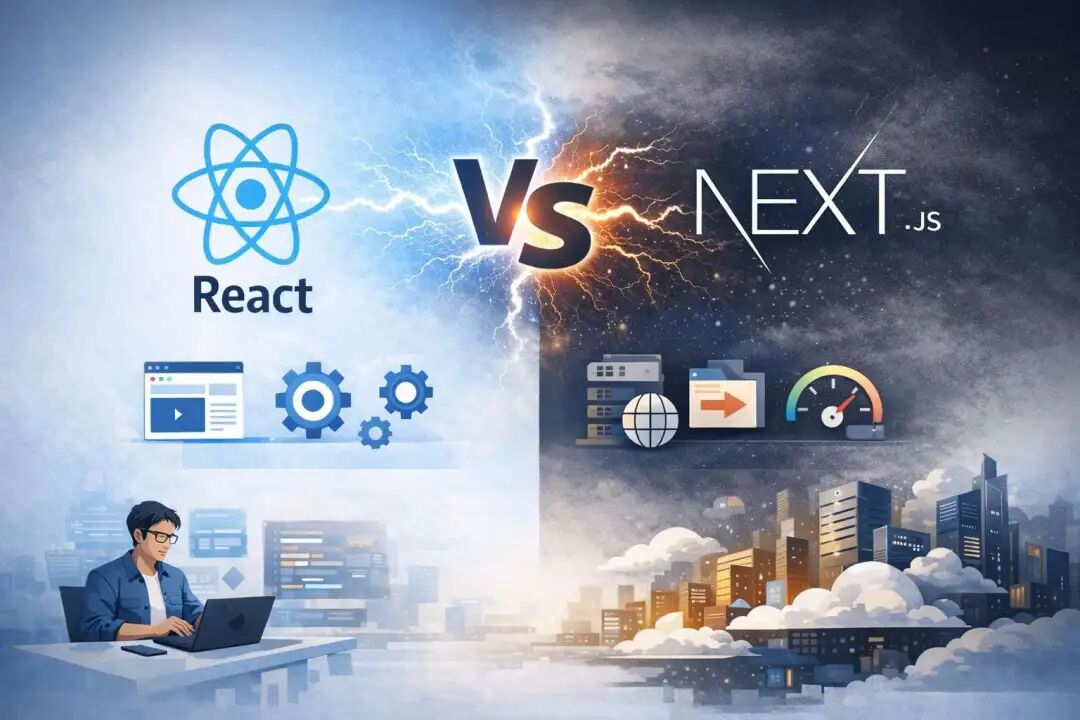 React与Next.js核心能力对比示意图