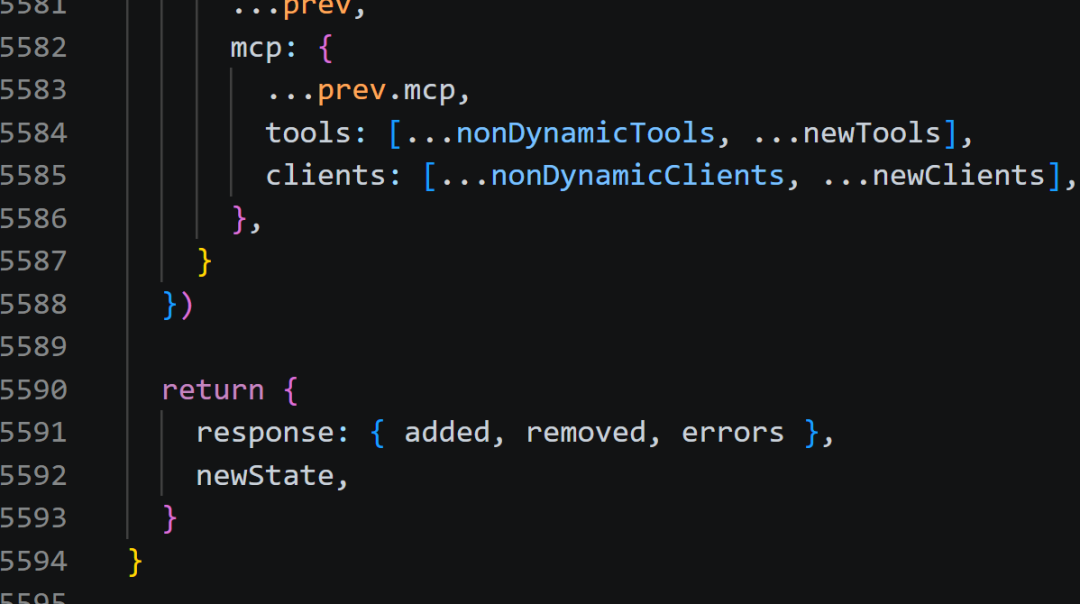 Claude Code源码中的MCP工具与客户端管理代码片段