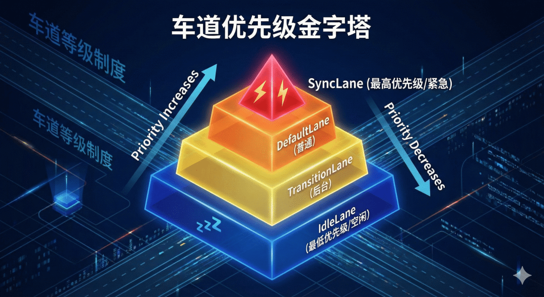 车道优先级金字塔结构图