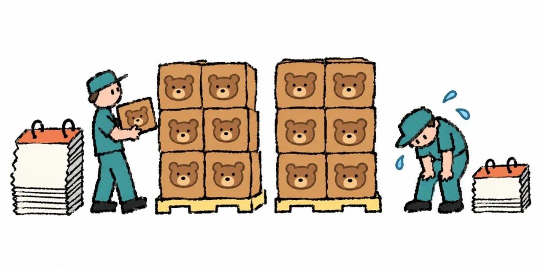 AI玩具销量对比插画:半年与全年销量持平