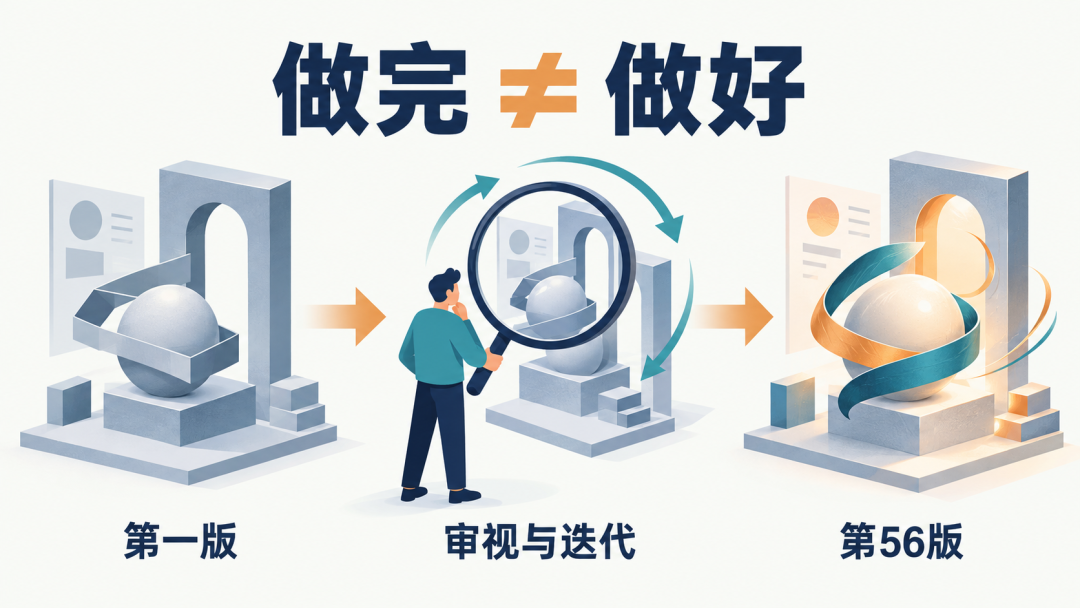 做完不等于做好迭代过程插画