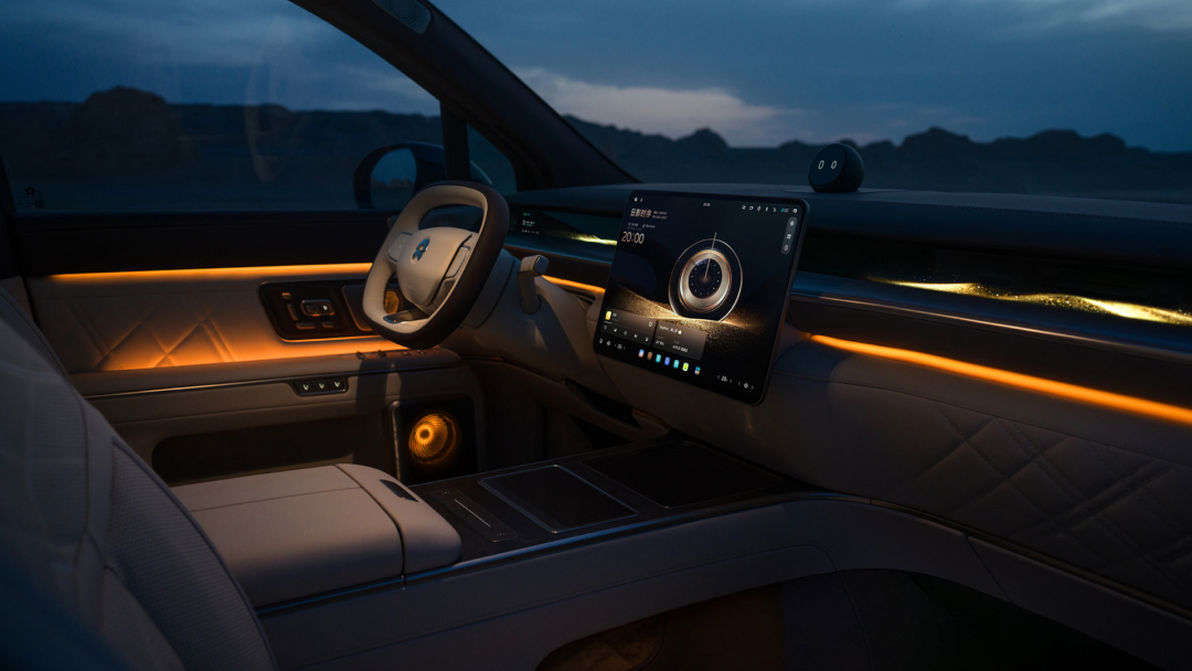 ES9夜间内饰氛围灯效果