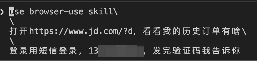 使用Browser-use登录京东并查询订单
