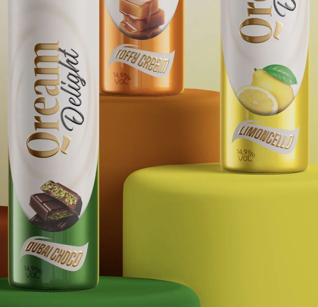 Qream Delight三款罐装产品展示