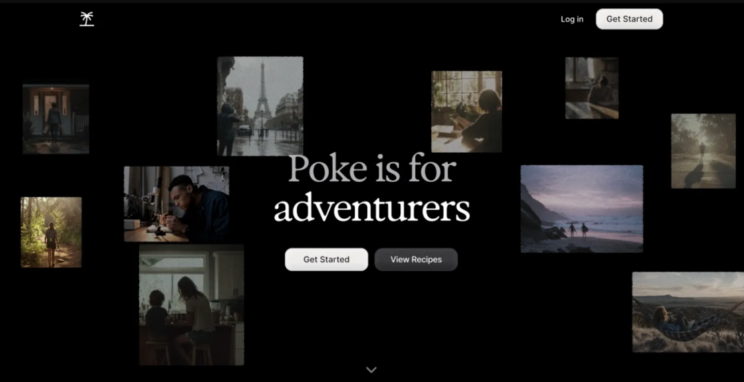 Poke官网首页，展示其针对冒险者的品牌定位