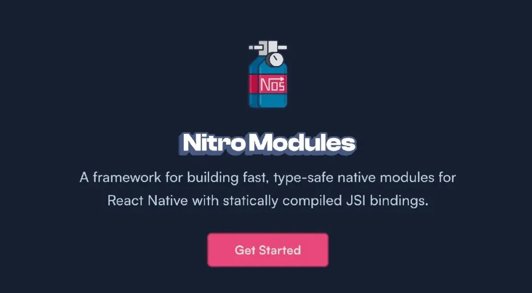 React Native NitroModules 高性能原生模块框架宣传图