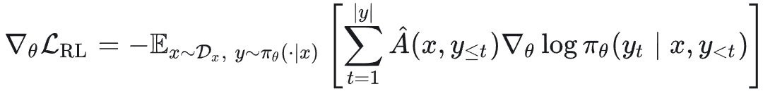 GRPO策略梯度公式
