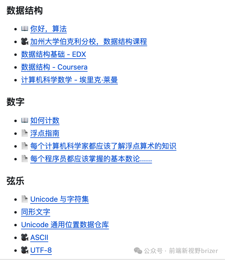 数据结构、浮点数、字符编码相关资源列表