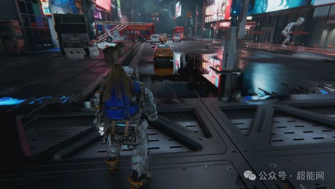 普通光追，积水反射模糊