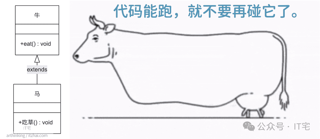 代码能跑就行了吗？幽默示意图