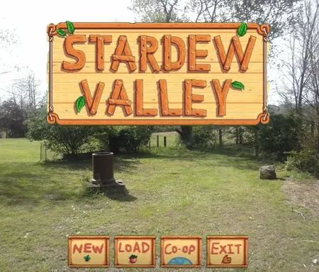 《星露谷物语》游戏主菜单界面