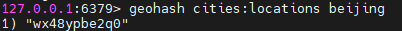 Redis GEOHASH 命令示例