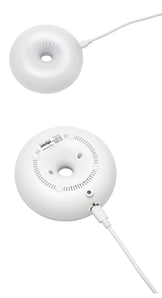Air Vision CO2 传感器正面与背面视图