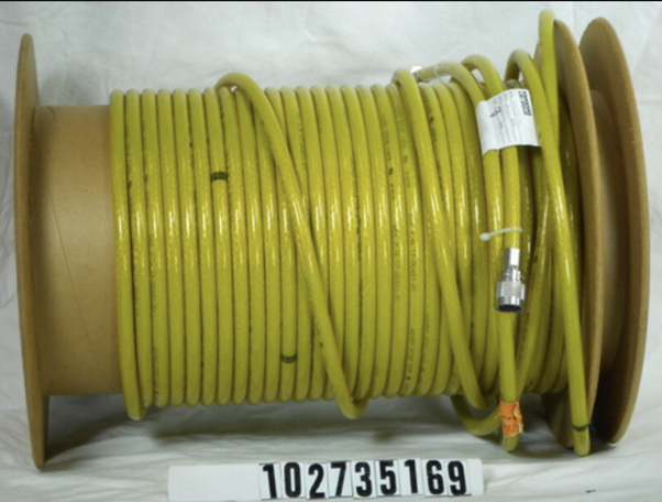 一卷10BASE5标准黄色同轴电缆