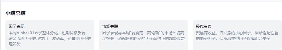 本周因子分析小结总结