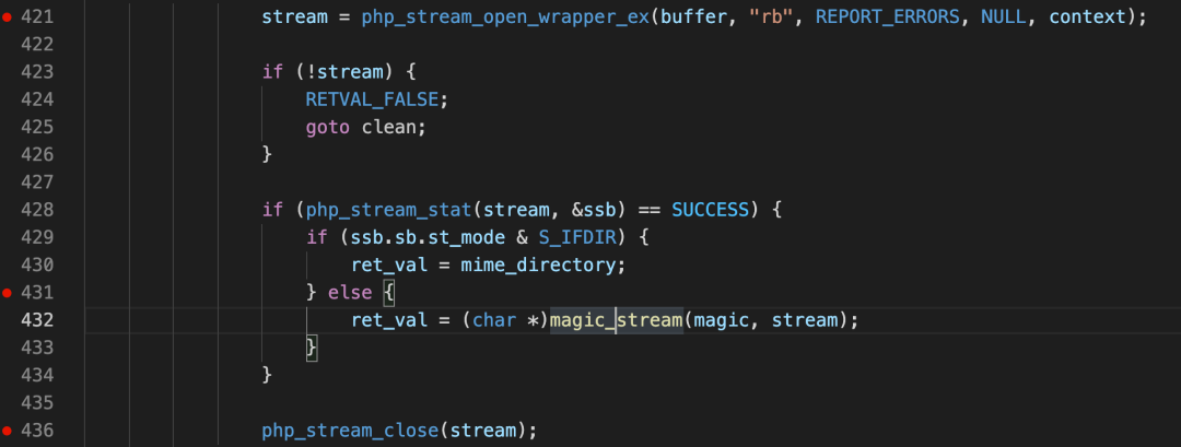 php_stream_open_wrapper_ex 调用处