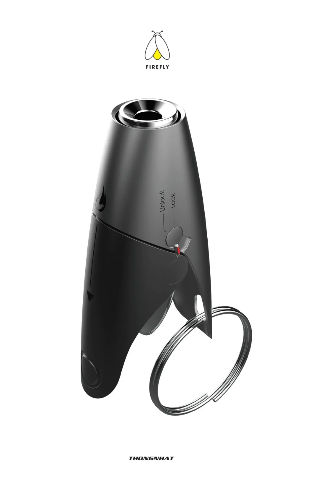 黑色FIREFLY钥匙扣装置