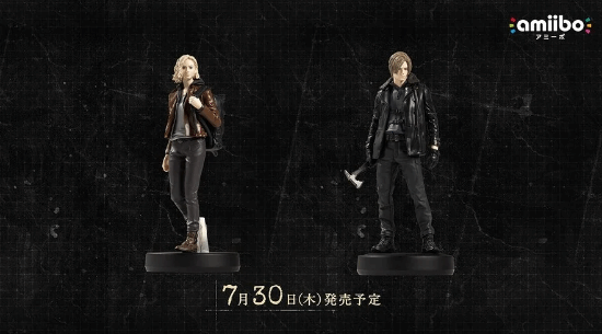 《生化危机9》联动amiibo手办宣传图