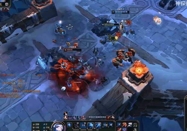 MOBA游戏团战截图