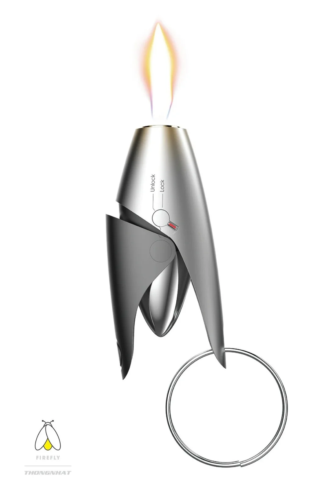 银色FIREFLY打火机设计图