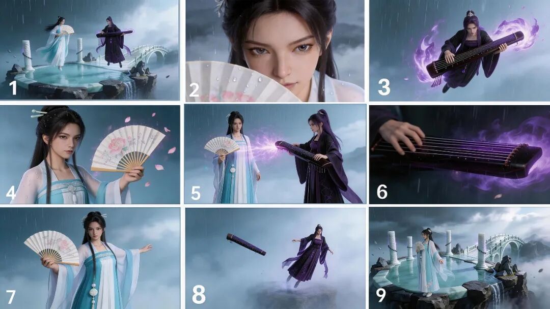 九宫格分镜图生成示例