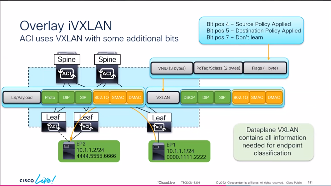 ACI Fabric Overlay iVXLAN网络架构图